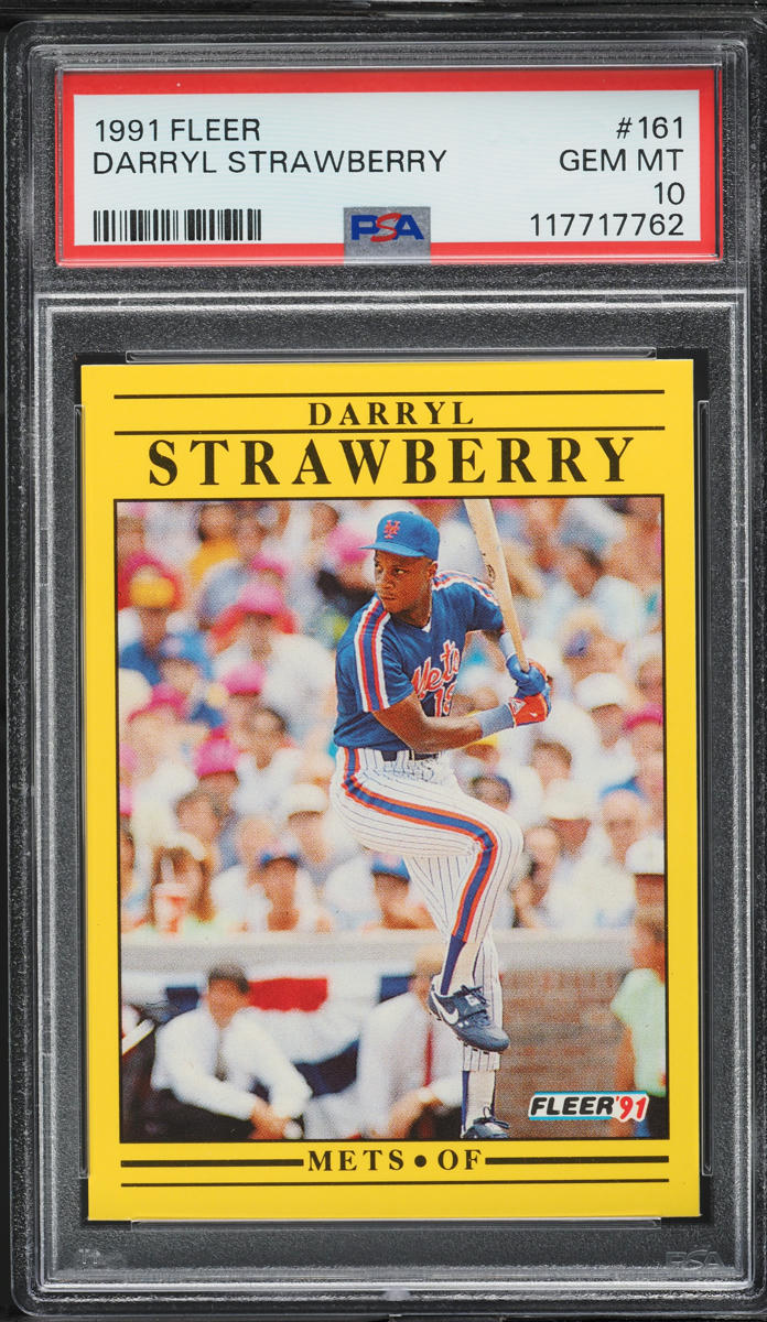 1991 Fleer Darryl Strawberry #161 PSA 10 GEM MINT
