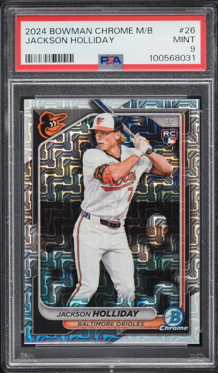 2024 Bowman Chrome Mega Box Jackson Holliday ROOKIE #26 PSA 9 MINT