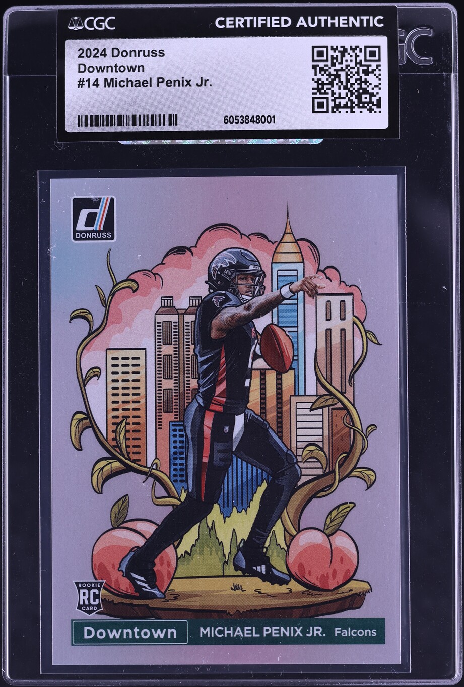 2024 Donruss Downtown Michael Penix Jr. ROOKIE #14 CGC AUTH