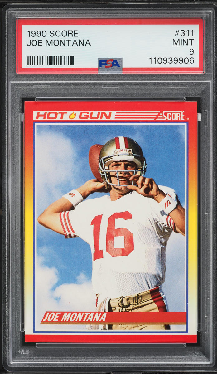 1990 Score Football Joe Montana #311 PSA 9 MINT
