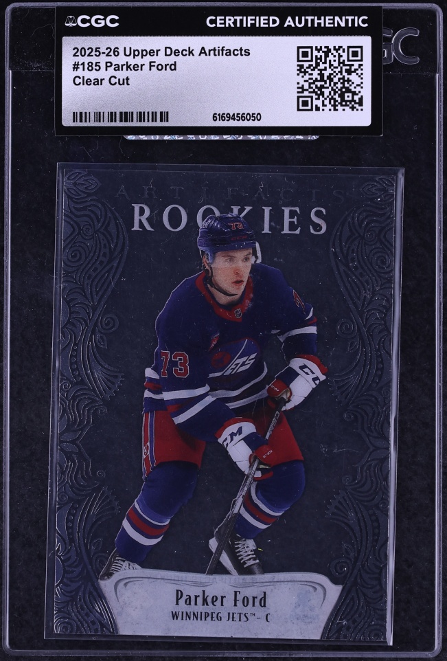 2025 Upper Deck Artifacts Clear Cut Parker Ford ROOKIE #185 CGC AUTH