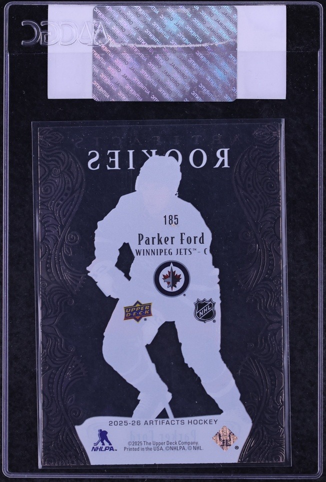 2025 Upper Deck Artifacts Clear Cut Parker Ford ROOKIE #185 CGC AUTH