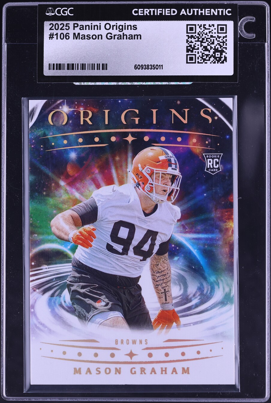2025 Panini Origins Mason Graham ROOKIE #106 CGC AUTH on Fanatics Collect