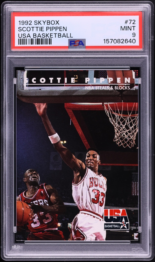 1992 Skybox USA Basketball Scottie Pippen #72 PSA 9 MINT