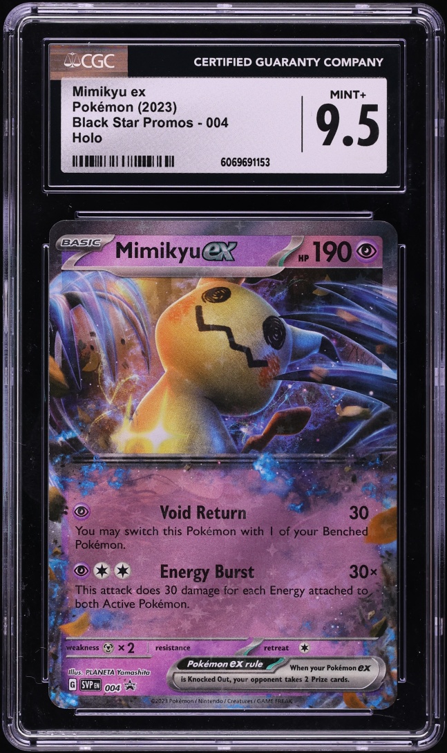 2023 Pokemon Scarlet & Violet Promo Holo Mimikyu Ex #4 CGC 9.5 MINT+