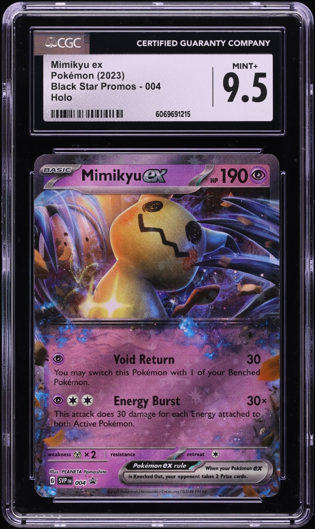 2023 Pokemon Scarlet & Violet Promo Holo Mimikyu ex #4 CGC 9.5 MINT+