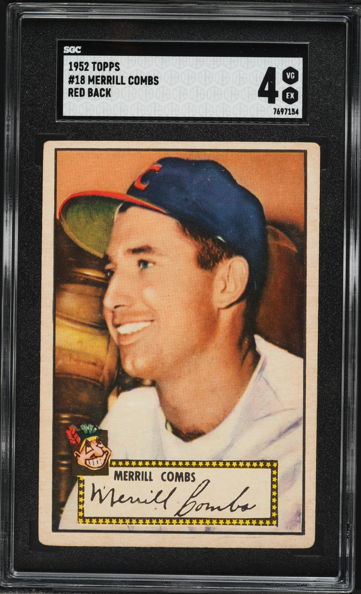 1952 Topps Merrill Combs #18 SGC 4 VGEX