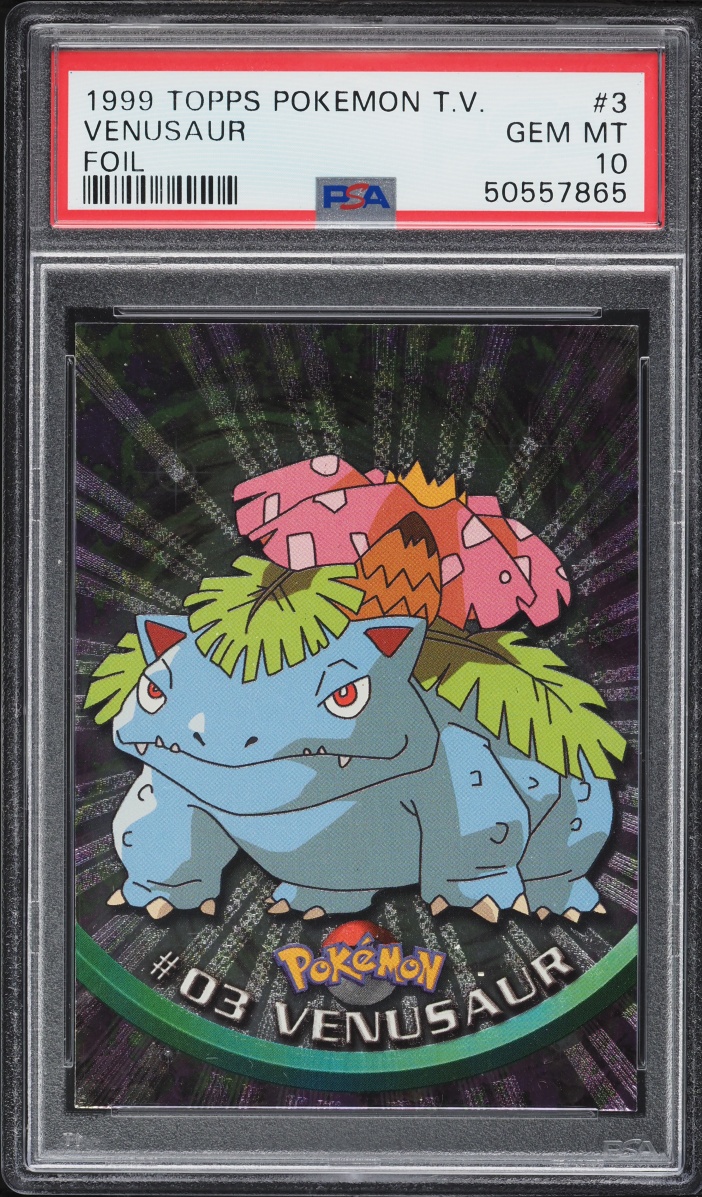 1999 Topps Pokemon Series 1 Foil Venusaur #3 PSA 10 GEM MINT