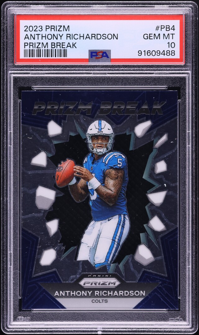 2023 Panini Prizm Break Anthony Richardson ROOKIE #PB-4 PSA 10 GEM MINT