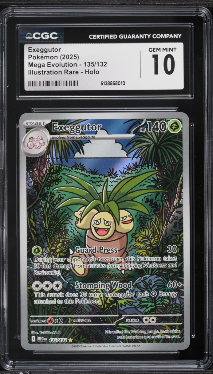 2025 Pokemon Mega Evolution IR Exeggutor #135 CGC 10 GEM MINT