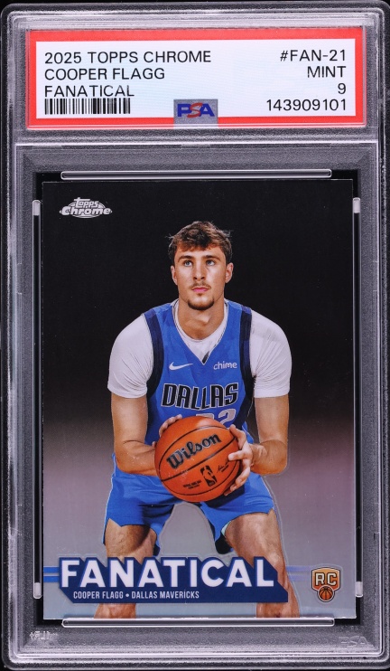 2025 Topps Chrome Fanatical Cooper Flagg ROOKIE #FAN-21 PSA 9 MINT