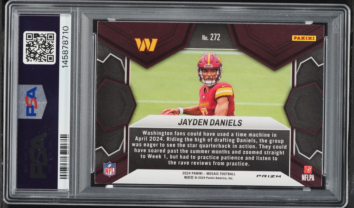 2024 Panini Mosaic Jayden Daniels ROOKIE #272 PSA 8 NM-MT