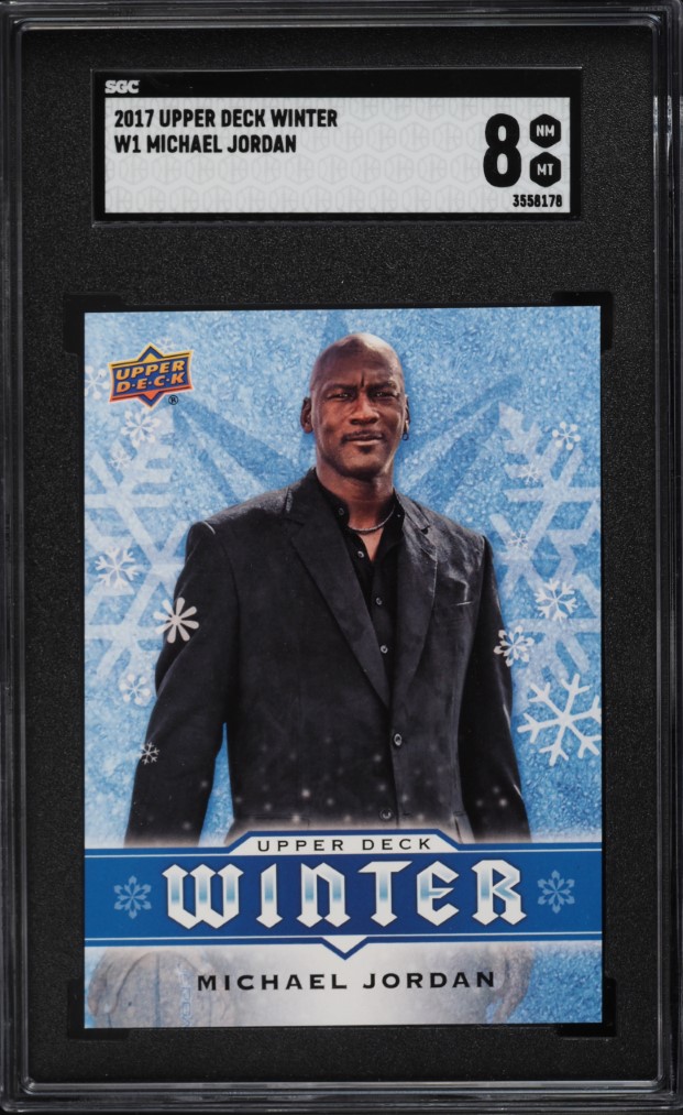 2017 Upper Deck Winter Michael Jordan #W1 SGC 8 NM-MT