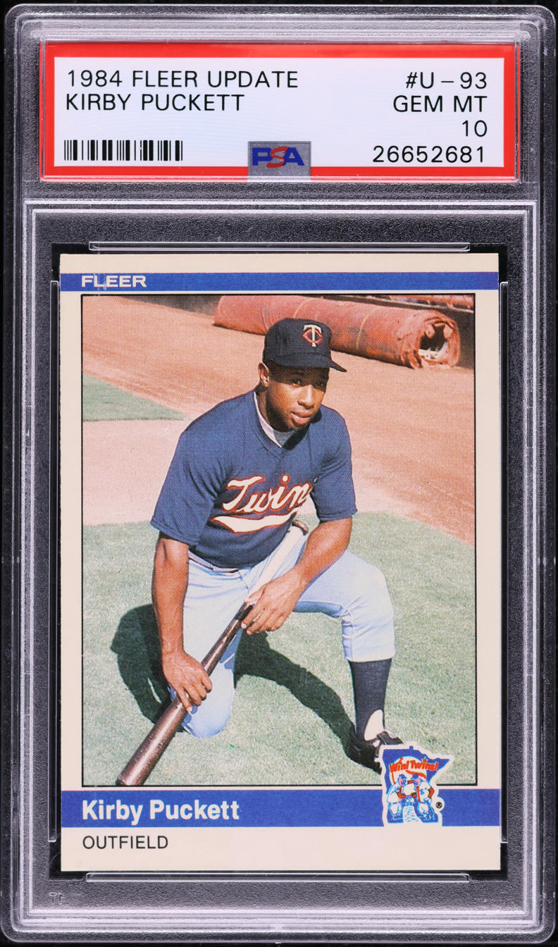 1984 Fleer Update Kirby Puckett ROOKIE #U-93 PSA 10 GEM MINT