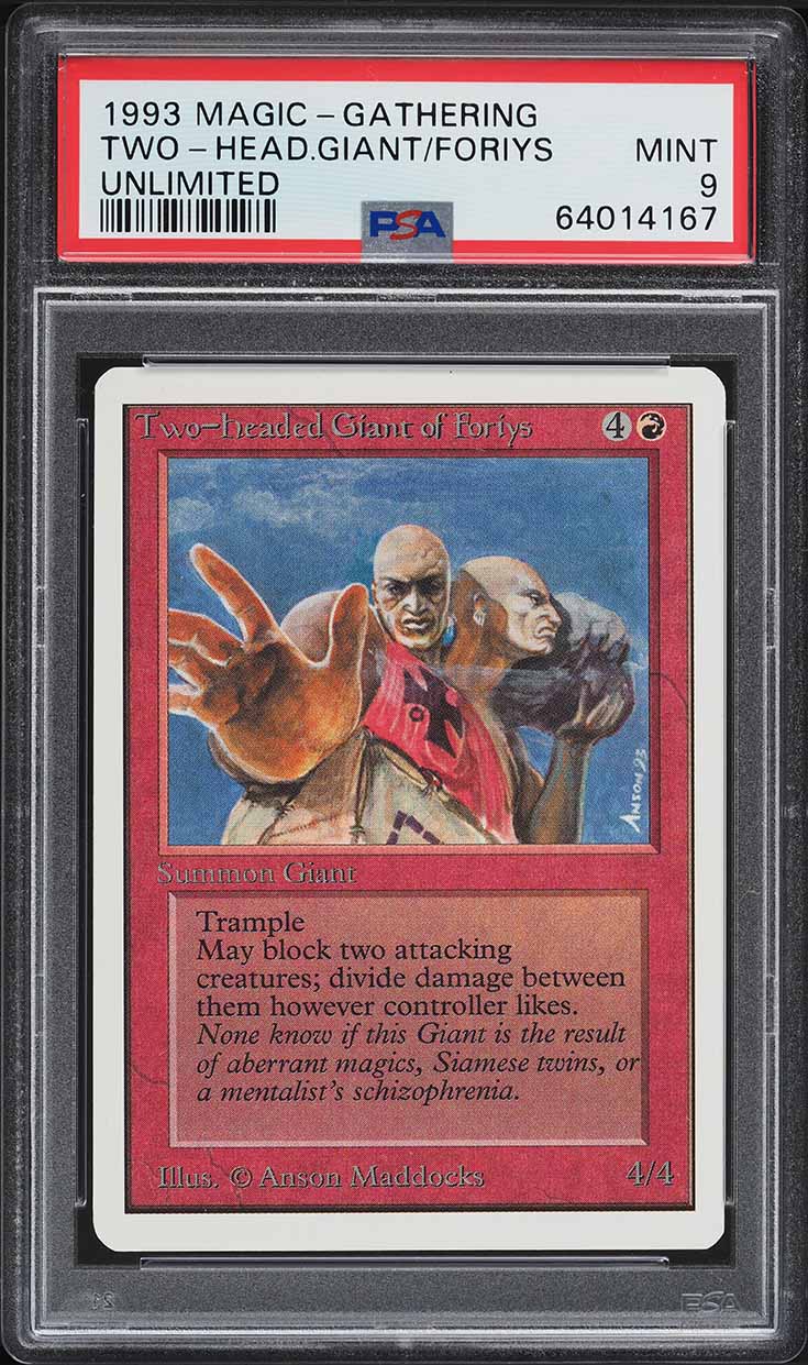 1993 Magic The Gathering MTG Unlimited Edition Burrowing CGC 9