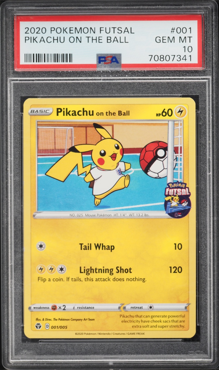 2020 Pokemon Sword & Shield Futsal Pikachu On The Ball #1 PSA 10 GEM MINT