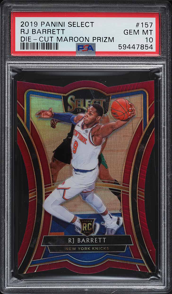 2019 Panini Prizm Autograph RJ Barrett SP ROOKIE RC AUTO #250 PSA