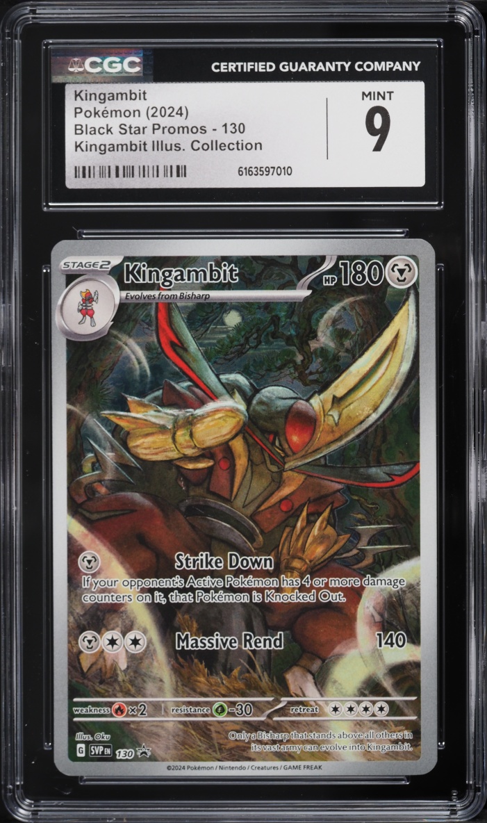 2024 Pokemon Scarlet & Violet Promo Illustration Collection Kingambit #130 CGC 9 MINT
