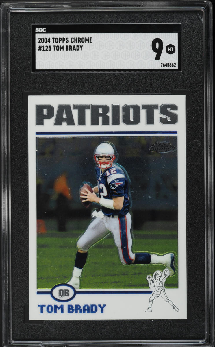 2004 Topps Chrome Tom Brady #125 SGC 9 MINT