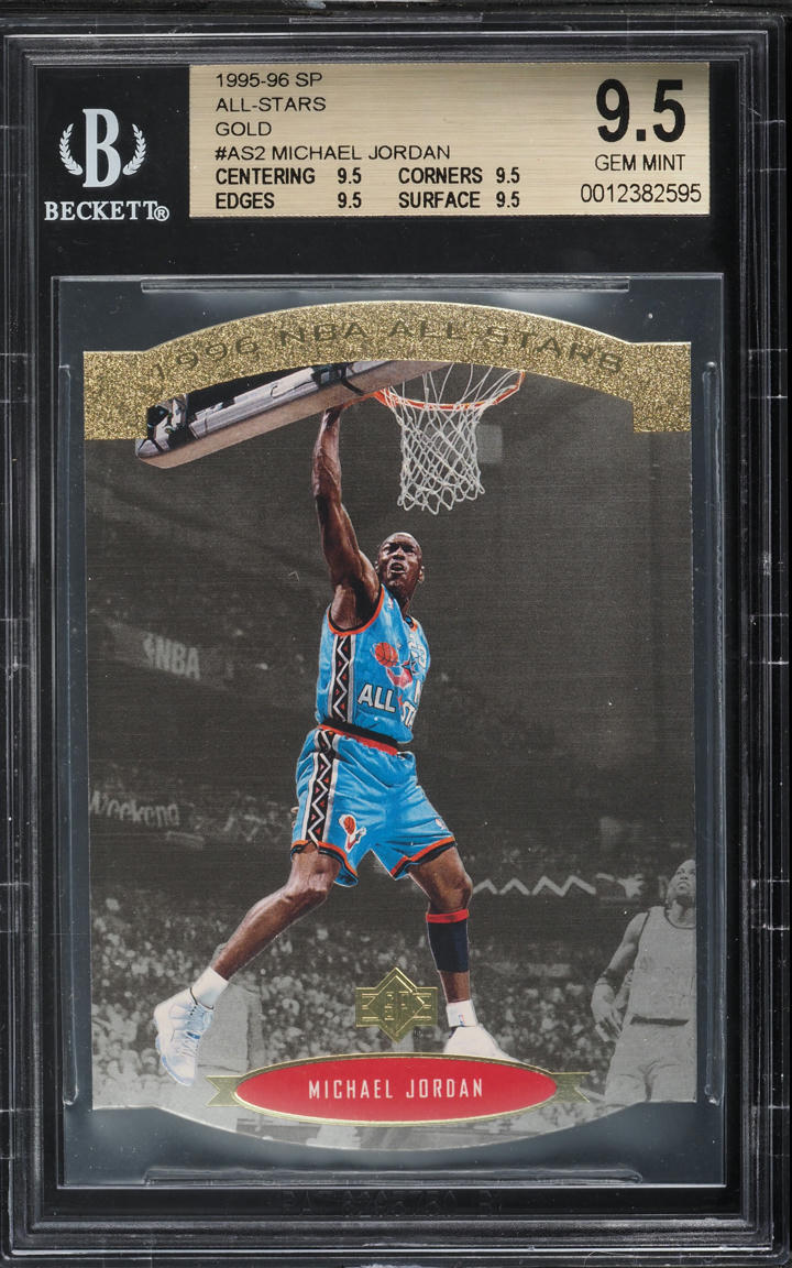 1995 SP All-Stars Gold Die-Cut Michael Jordan #AS2 BGS 9.5 GEM MINT