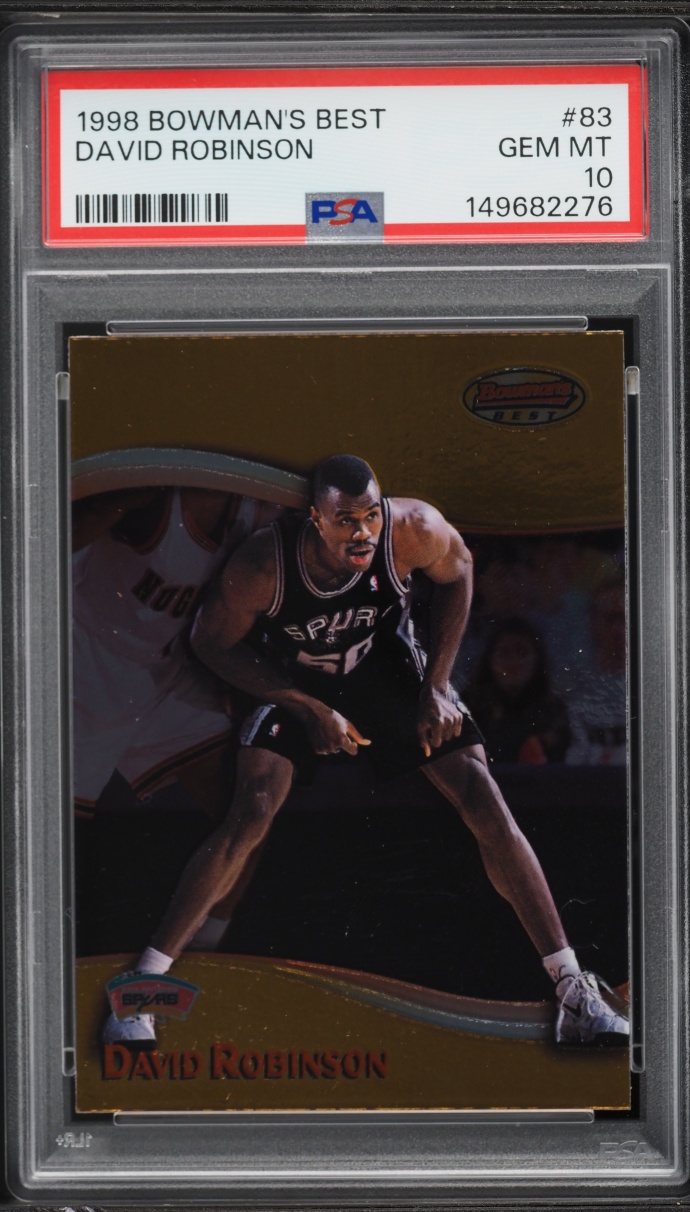 1998 Bowman's Best David Robinson #83 PSA 10 GEM MINT