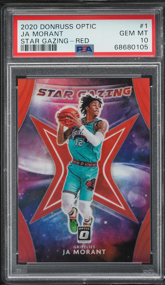 2020 Donruss Optic Star Gazing Red Ja Morant /99 #1 PSA 10 GEM MINT