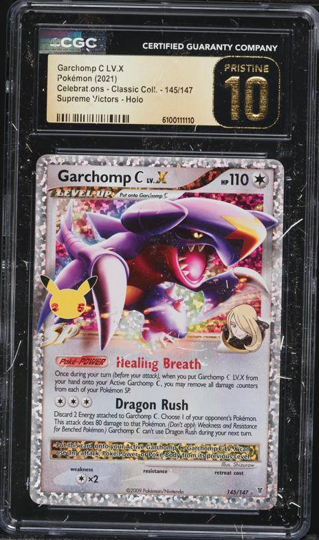 2009 Pokemon Japanese DP Half Deck Holo Garchomp C Lv.X #7 PSA 10