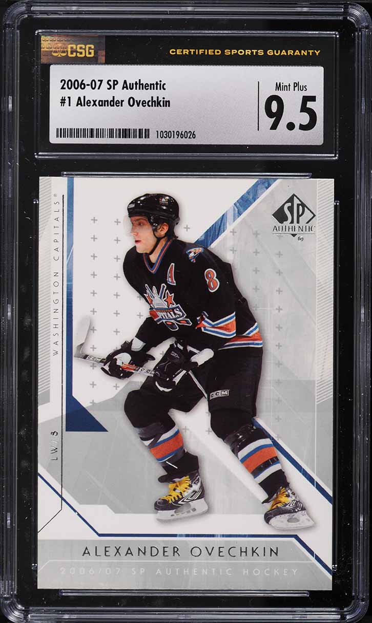 2006 SP Authentic Alexander Ovechkin #1 CSG 9.5 MINT+