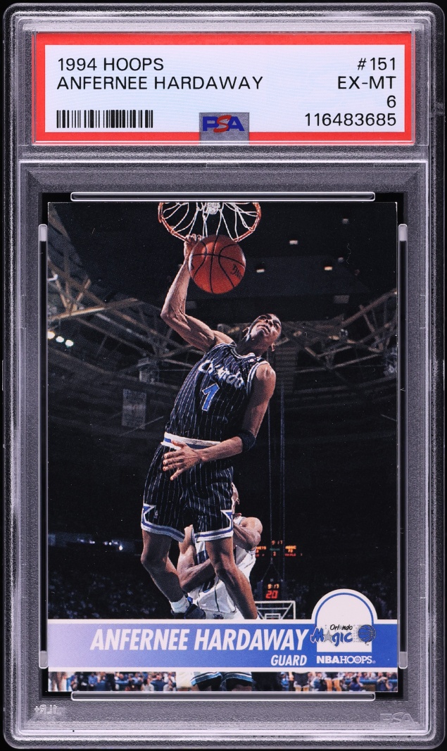 1994 Hoops Anfernee Hardaway #151 PSA 6 EXMT