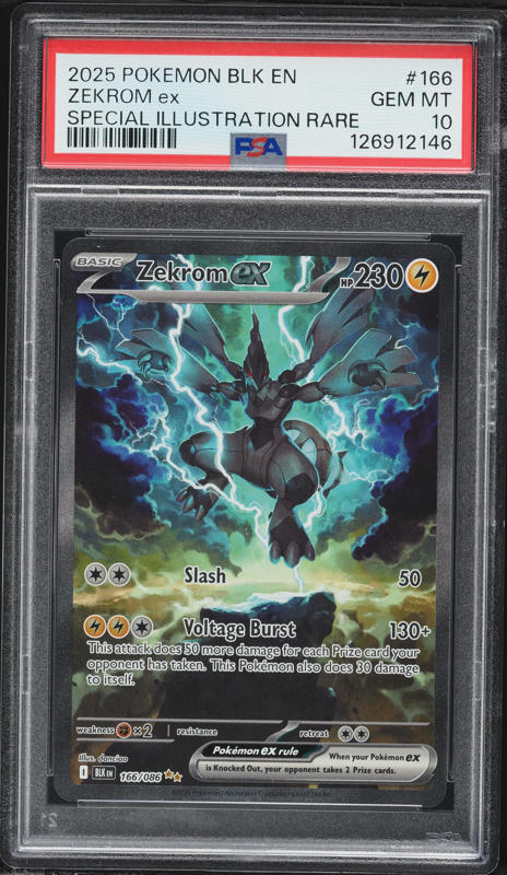 2025 Pokemon Japanese SV Black Bolt Full Art Zekrom ex #174 CGC 10