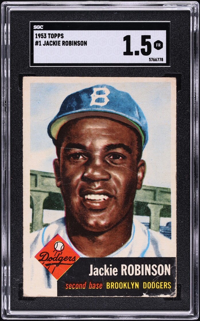 1953 Topps Jackie Robinson #1 SGC 1.5 FR