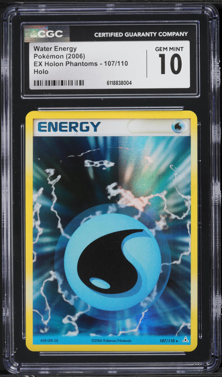 2006 Pokemon EX Holon Phantoms Holo Water Energy #107 CGC 10 GEM MINT