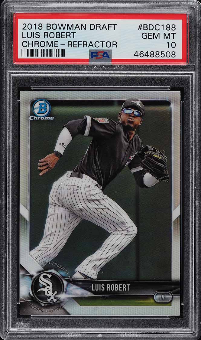 2018 Bowman Chrome Luis Robert PROSPECT #BCP21 PSA 10 GEM MINT on