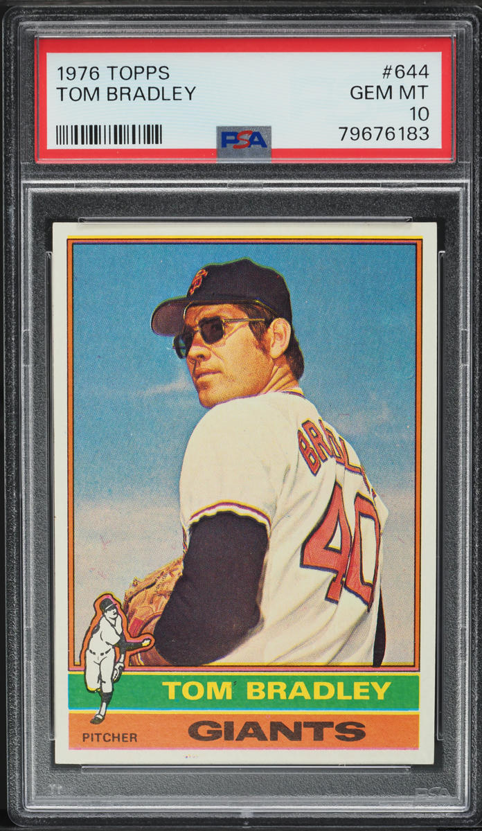 1976 Topps Tom Bradley #644 PSA 10 GEM MINT