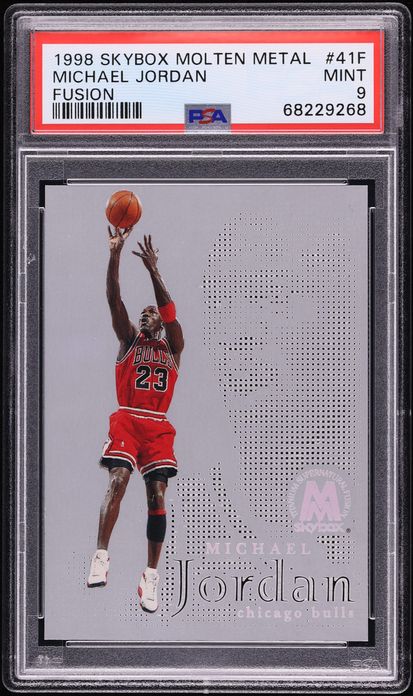 1998 Skybox Molten Metal Fusion Michael Jordan /250 #41F PSA 9 MINT
