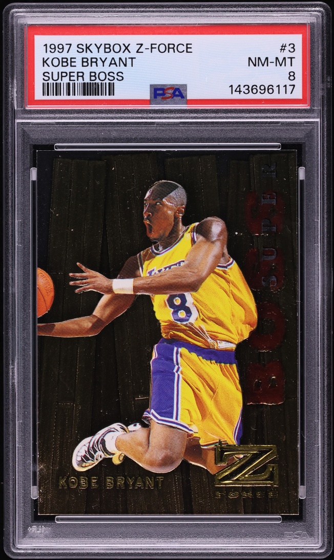 1997 Skybox Z-Force Super Boss Kobe Bryant #3 PSA 8 NM-MT