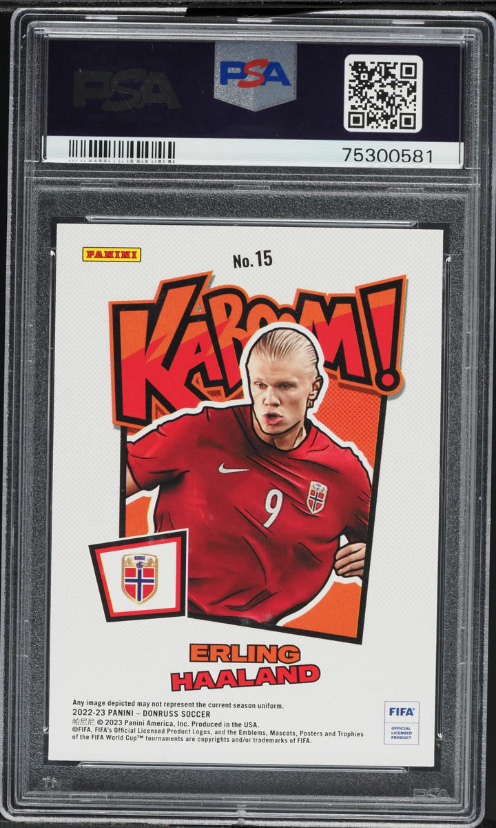 PANINI DONRUS ERLING HAALAND ハーランド PSA10 2022 Donruss FIFA Kaboom! Erling Haaland #15 PSA 10 GEM MINT