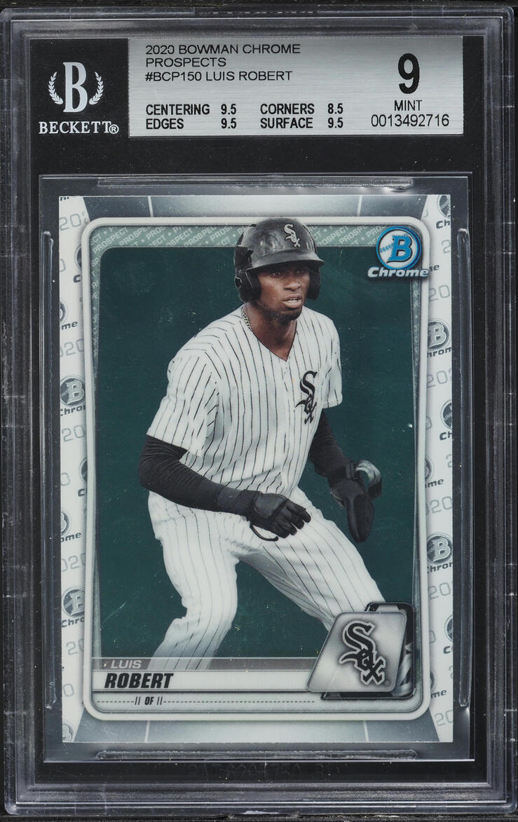 2020 Bowman Chrome Luis Robert PROSPECT #BCP-150 BGS 9 MINT