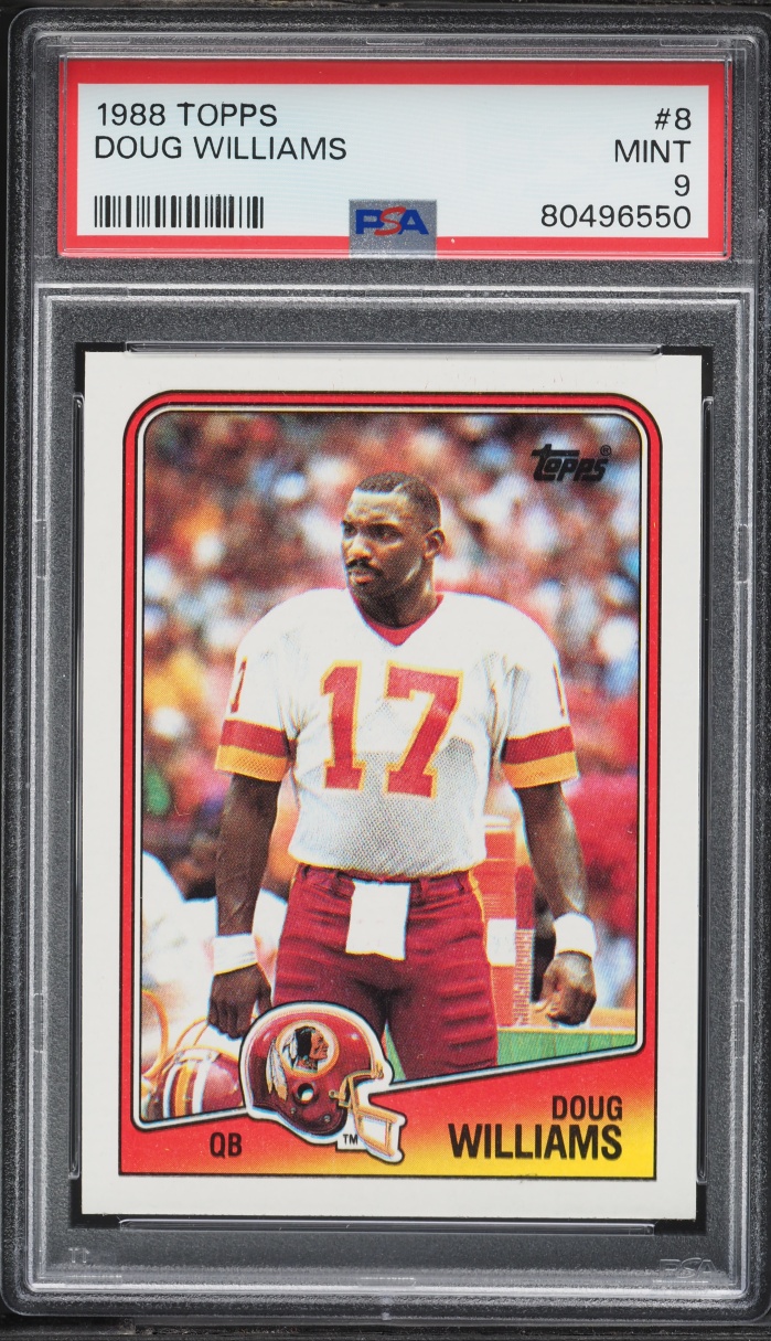 1988 Topps Football Doug Williams #8 PSA 9 MINT
