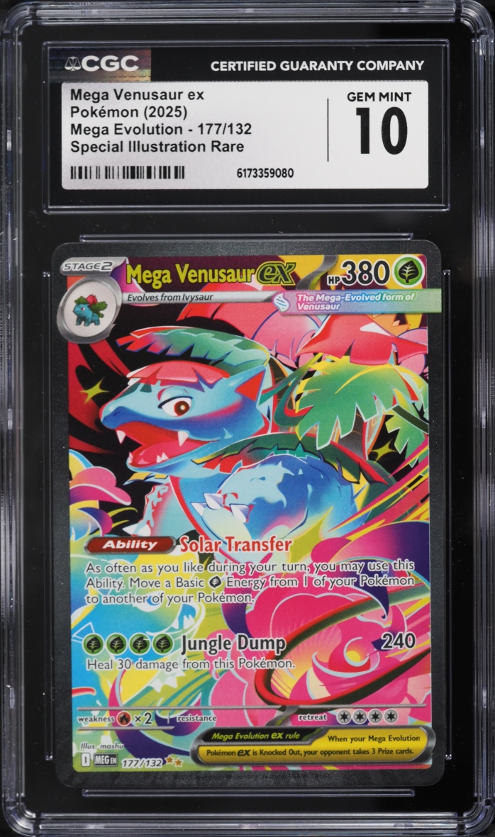 2025 Pokemon Mega Evolution SIR Mega Venusaur ex #177 CGC 10 GEM MINT