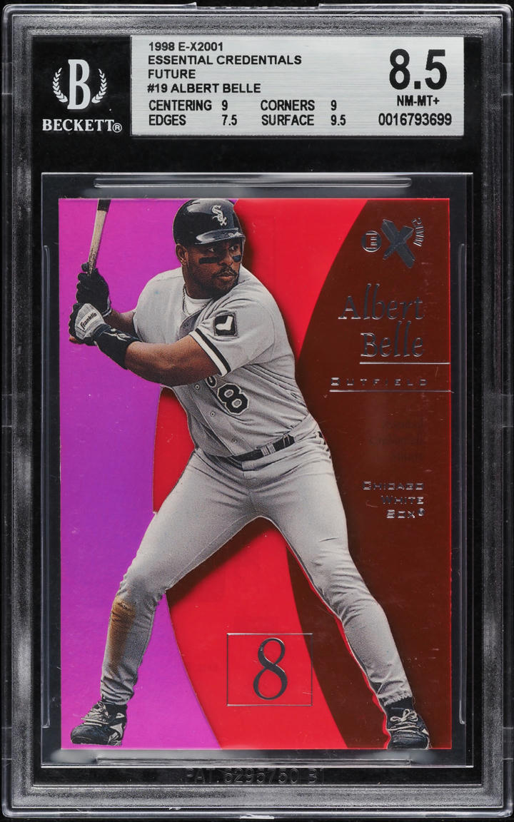 1998 Skybox E-X2001 Essential Credentials Future Albert Belle /82 #19 BGS 8.5 - Photo 1