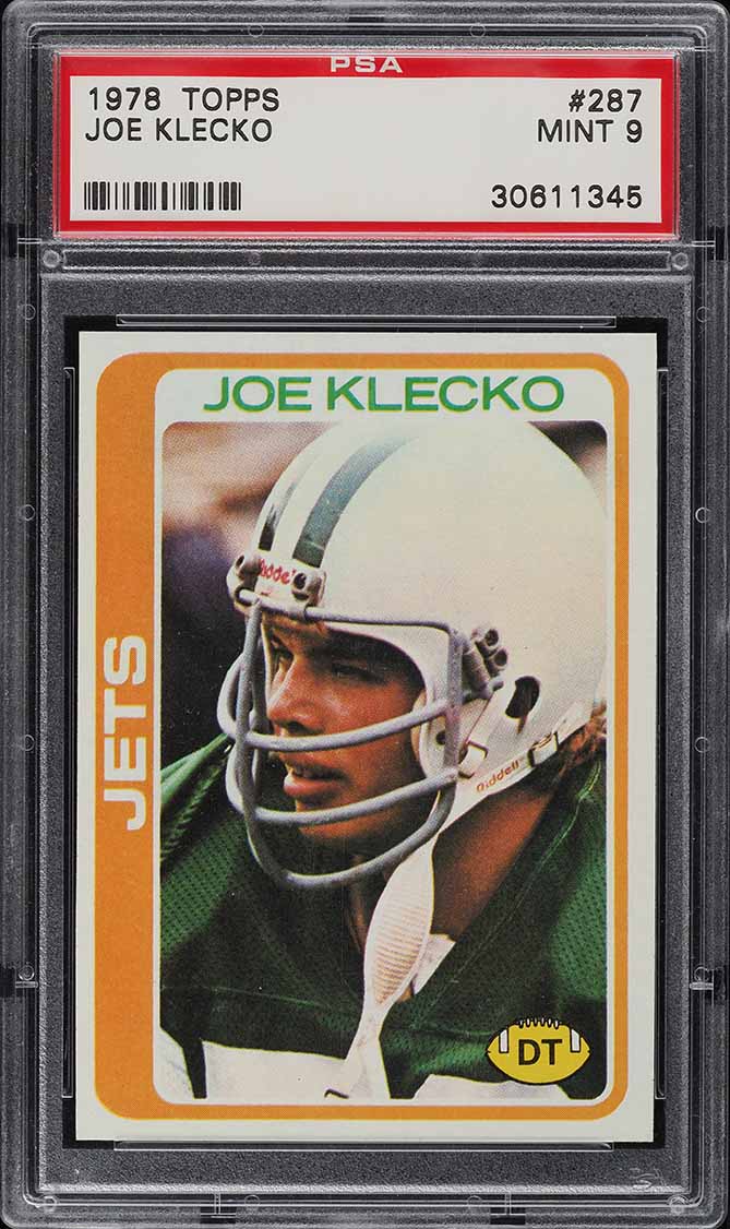 1978 Topps Football Joe Klecko ROOKIE #287 PSA 9 MINT