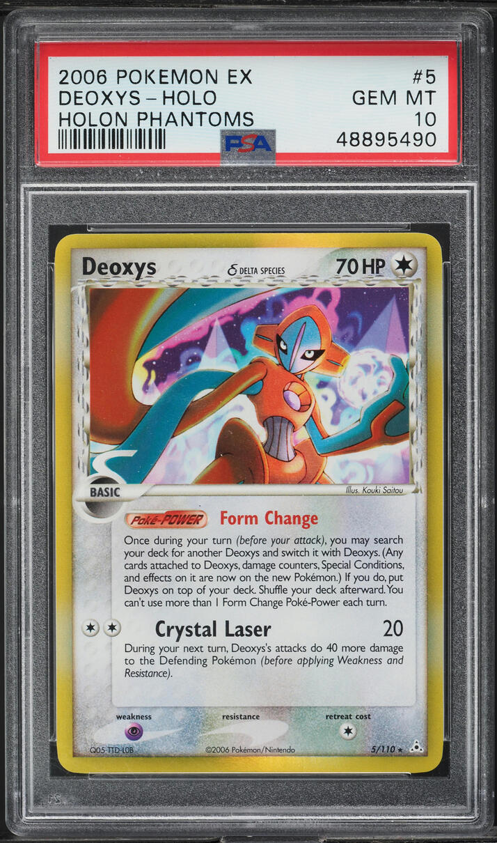 2006 Pokemon EX Holon Phantoms Holo Deoxys #5 PSA 10 GEM MINT