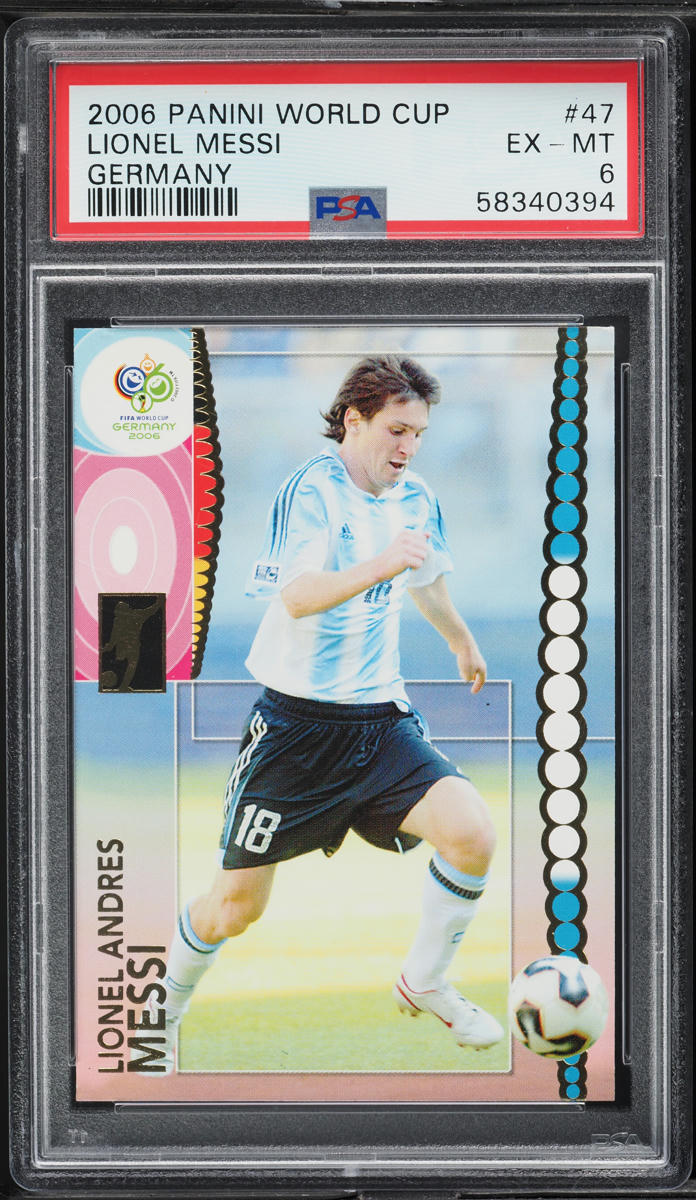 2006 Panini World Cup Germany Lionel Messi #47 PSA 6 EXMT