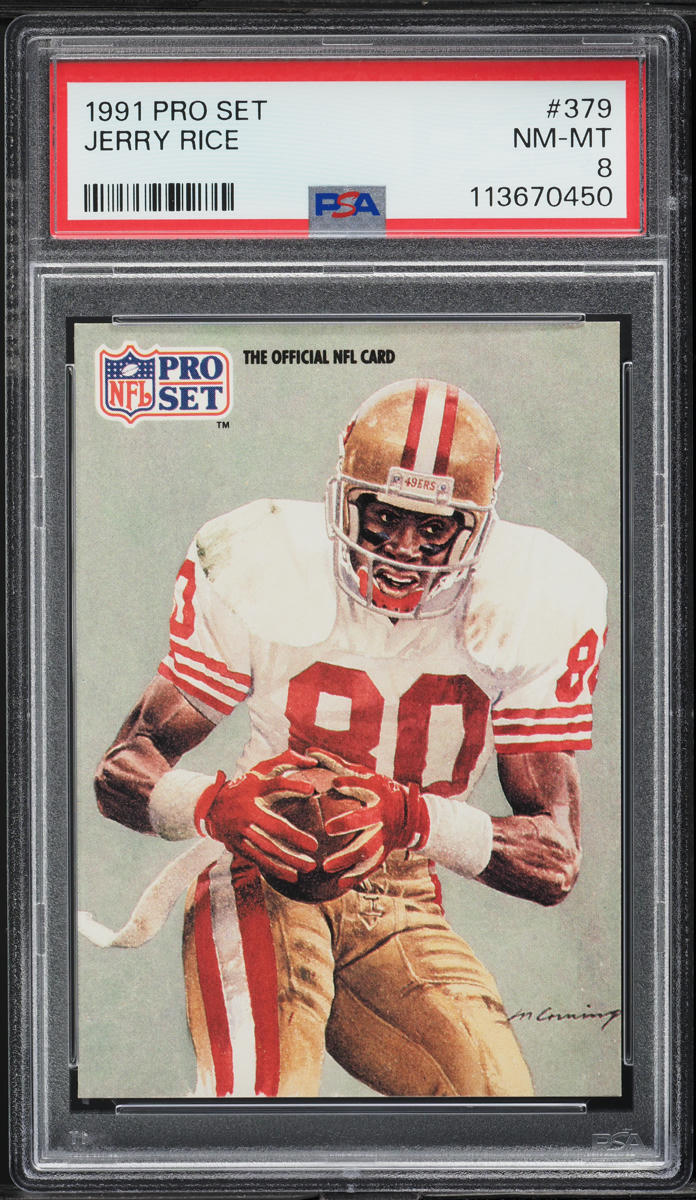 1991 Pro Set Football Jerry Rice #379 PSA 8 NM-MT