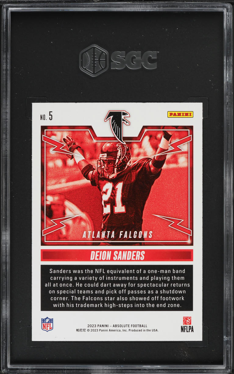 2023 Absolute Rock Out Deion Sanders #5 SGC 7 NRMT