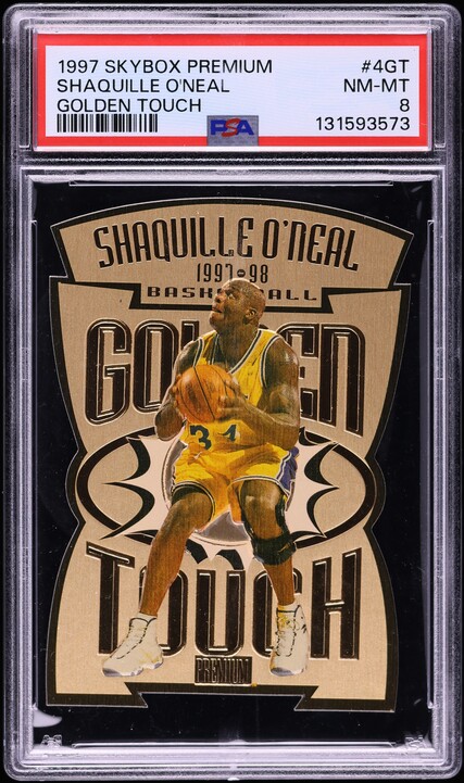 その他 1997 Skybox Premium Golden Touch die-cut 1997 Skybox Premium Golden Touch Die-Cut Shaquille O'Neal #4GT PSA