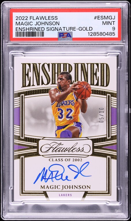 【Magic Johnson】PSA10 Express Lane Gold 2022 Panini Flawless Enshrined Gold Magic Johnson AUTO /10 #ES-MGJ