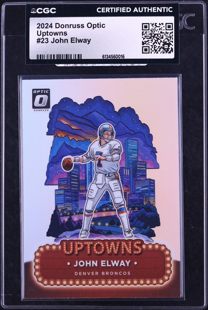 2024 Donruss Optic Uptowns John Elway #23 CGC AUTH