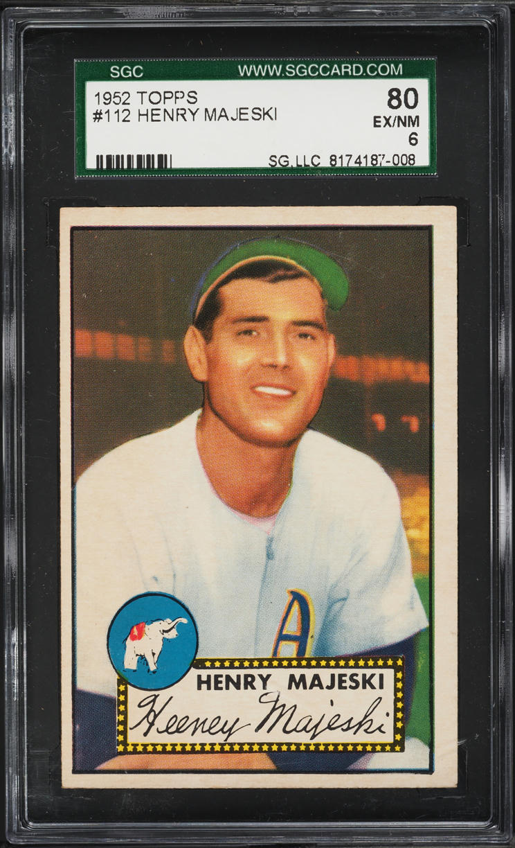 1952 Topps Henry Majeski #112 SGC 6 EXMT